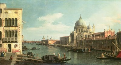 View of the Grand Canal: Santa Maria della Salute and the Dogana from Campo Santa Maria Zobenigo by Giovanni Antonio Canal